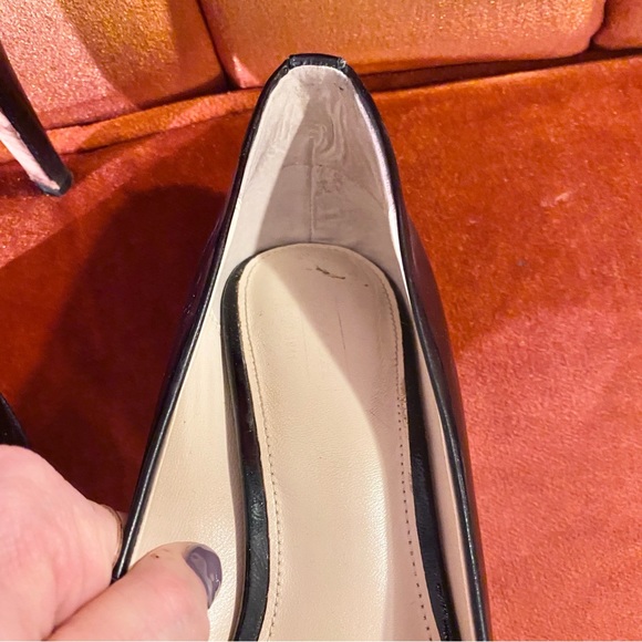 Coach black patent leather platform pumps, size 8B - Picture 6 of 10